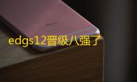 edgs12晋级八强了吗